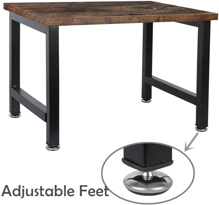 OROPY Vintage Printer Stand Holder - Multi-Purpose Desktop Shelf Storage Organizer for Printers, Fax Machine, Scanner, Office Supplies with Adjustable Anti-Skid Feet