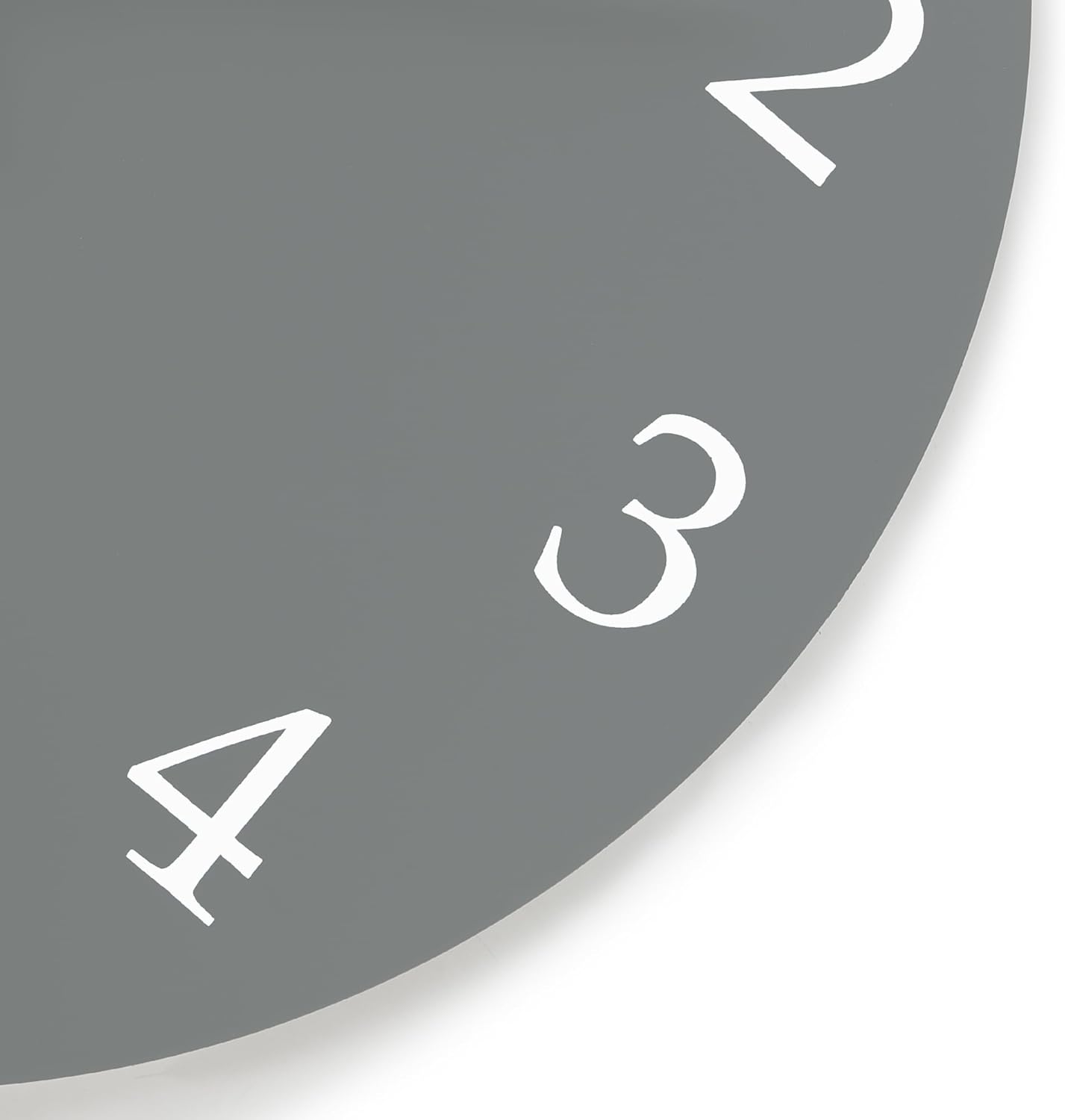 Lafocuse 12 Inch Silent Grey Wall Clock Battery Operated for Living Room Decor, Simple Minimalist Wooden Wall Clock for Kitchen Bedroom Office