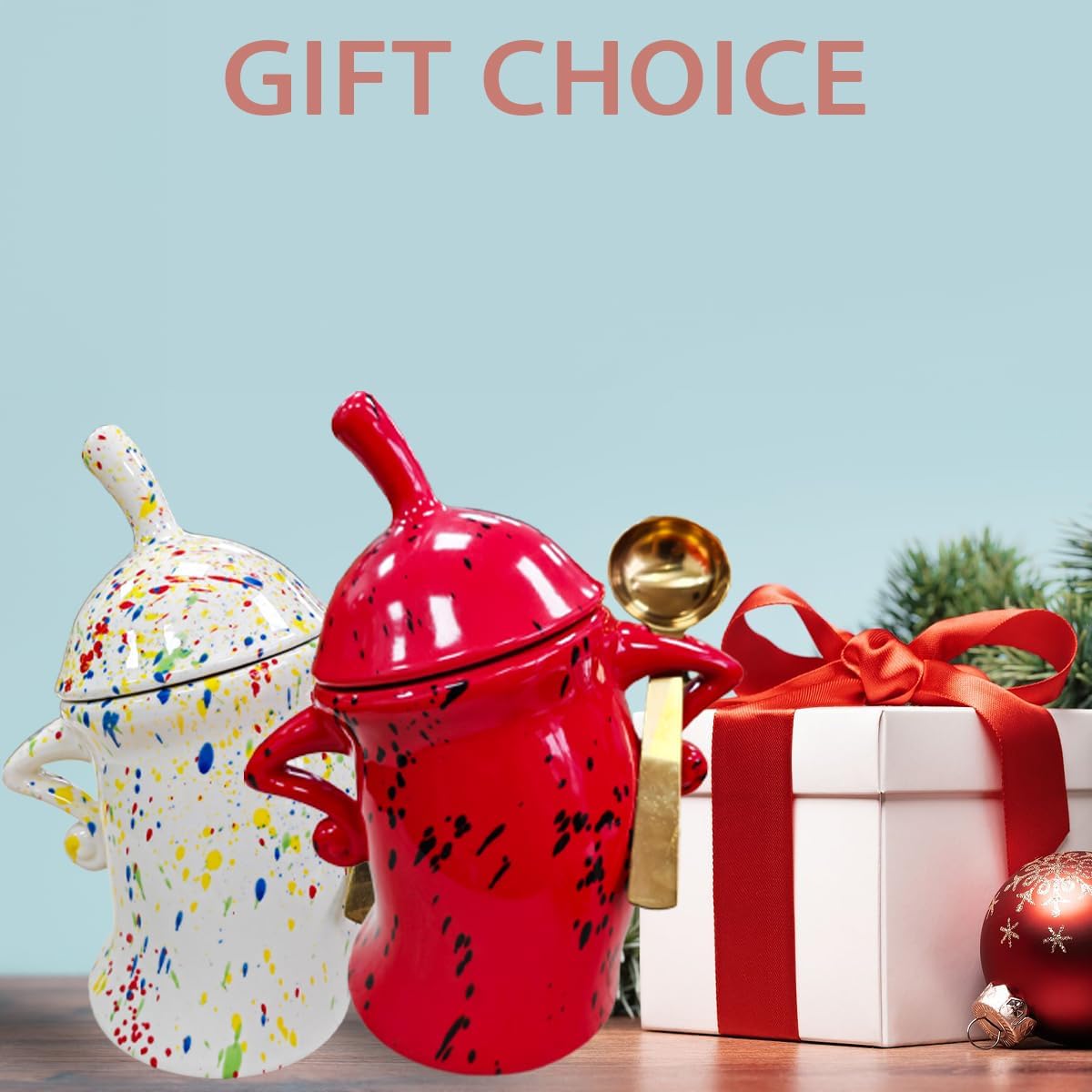 Ceramic Kitchen Canister with Silicone Seal Lid,Modern Elegant Design Airtight Lid Storage Food Jar Canister for Kitchen Sugar Coffee Tea Spice or More (Purple)