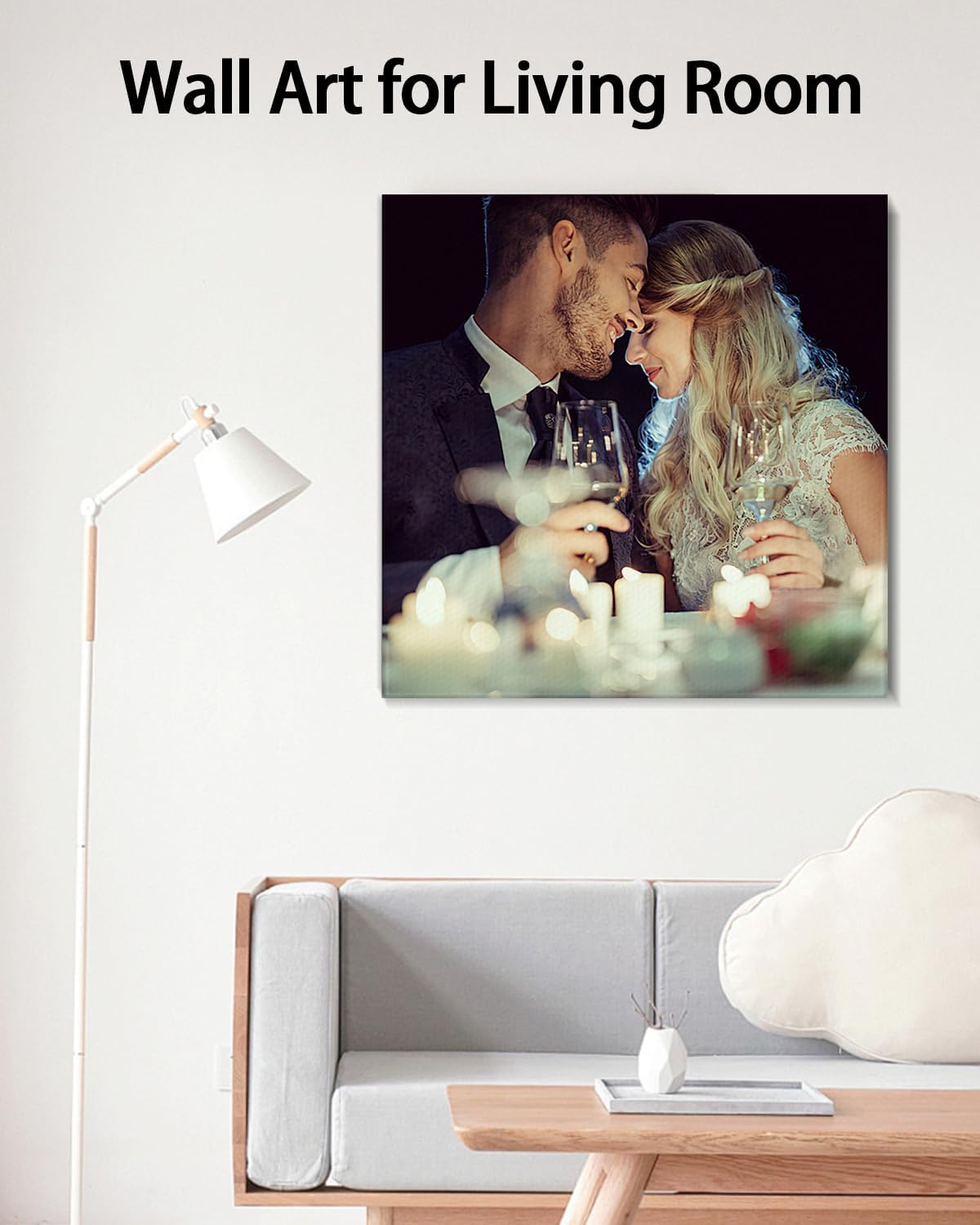 AbcCustomize Canvas Prints with Your Photos,Custom Canvas Wall Art for Bedroom, Living Room, Farmhouse Decor,Personalized Gifts Canvas Prints for Family,Friend,Lover,Pet