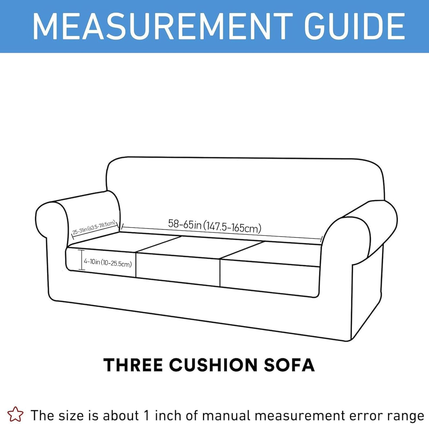 hyha Waterproof Couch Cushion Covers, Stretch Sofa Couch Seat Slipcover for Dog Washable, Non-Slip Waterproof Outdoor Cushion Covers for Patio Furniture Replacement (1 Piece for Large, Chocolate)