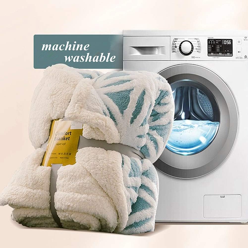 UKELER Grey Flannel Sherpa Throw 60''×50'' Soft Plush Flannel Blanket Throws for Bed/Couch/Sofa/Office/Camping