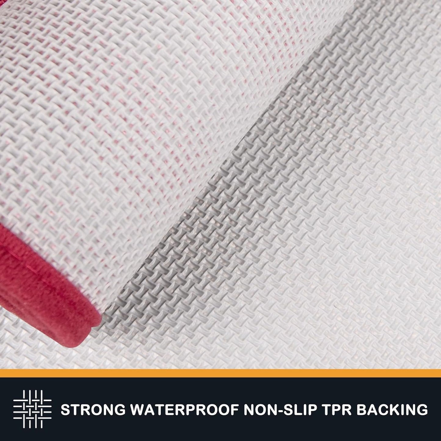 PURRUGS Dirt Trapping Door Mat 24" x 35.5", Non-Slip/Skid Machine Washable Entryway Rug, Dog Doormat, Super Absorbent Welcome Mat for Muddy Wet Shoes and Paws, Burgundy Red