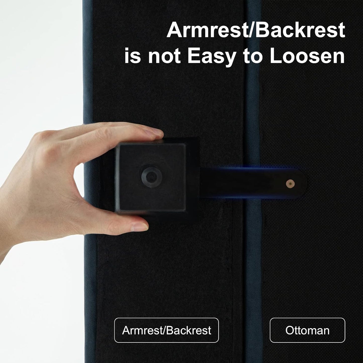 Belffin Modular Sofa Armrest Backrest Module for Modular Sectional Sofa Couch Side Armrest, Backrest Velvet Blue