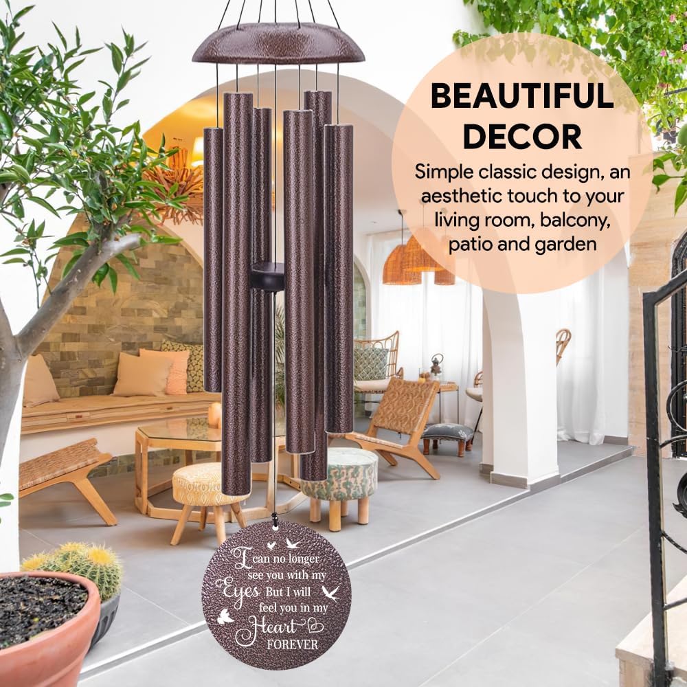 Personalized Cardinal Wind Chimes for Loss of Loved One, Sympathy Gifts for Loss of Mother Father Daughter Brother Sister Best Friend Keepsake Outdoor Garden Yard Home A Limb Has Fallen