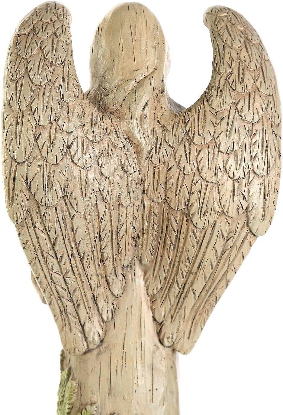 Topadorn Garden Statuary Outdoor Praying Angel Resin Figurines,Collectible Sculptures,10" H