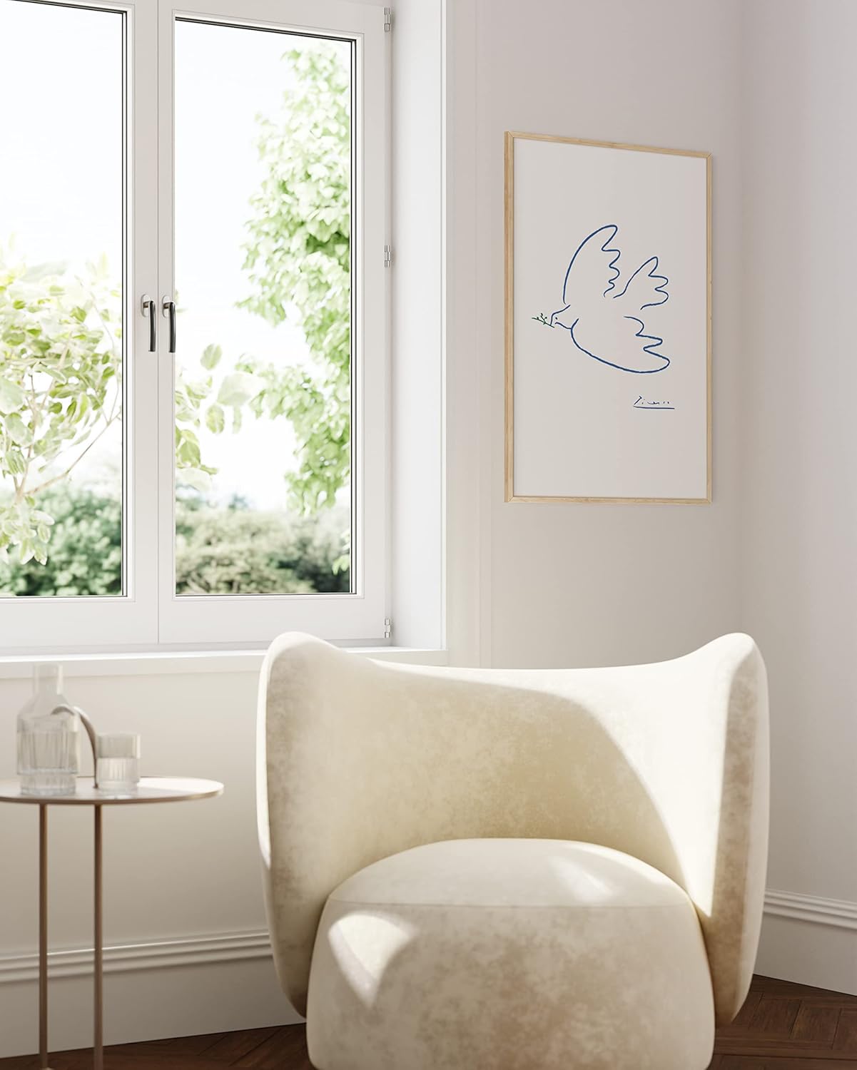 HAUS AND HUES 24''x36'' Beige Oak Wood Frames Set of 1 - 24x36 Natural for Posters, Frame Wood, Poster Wall, Light Picture (Beige Oak)