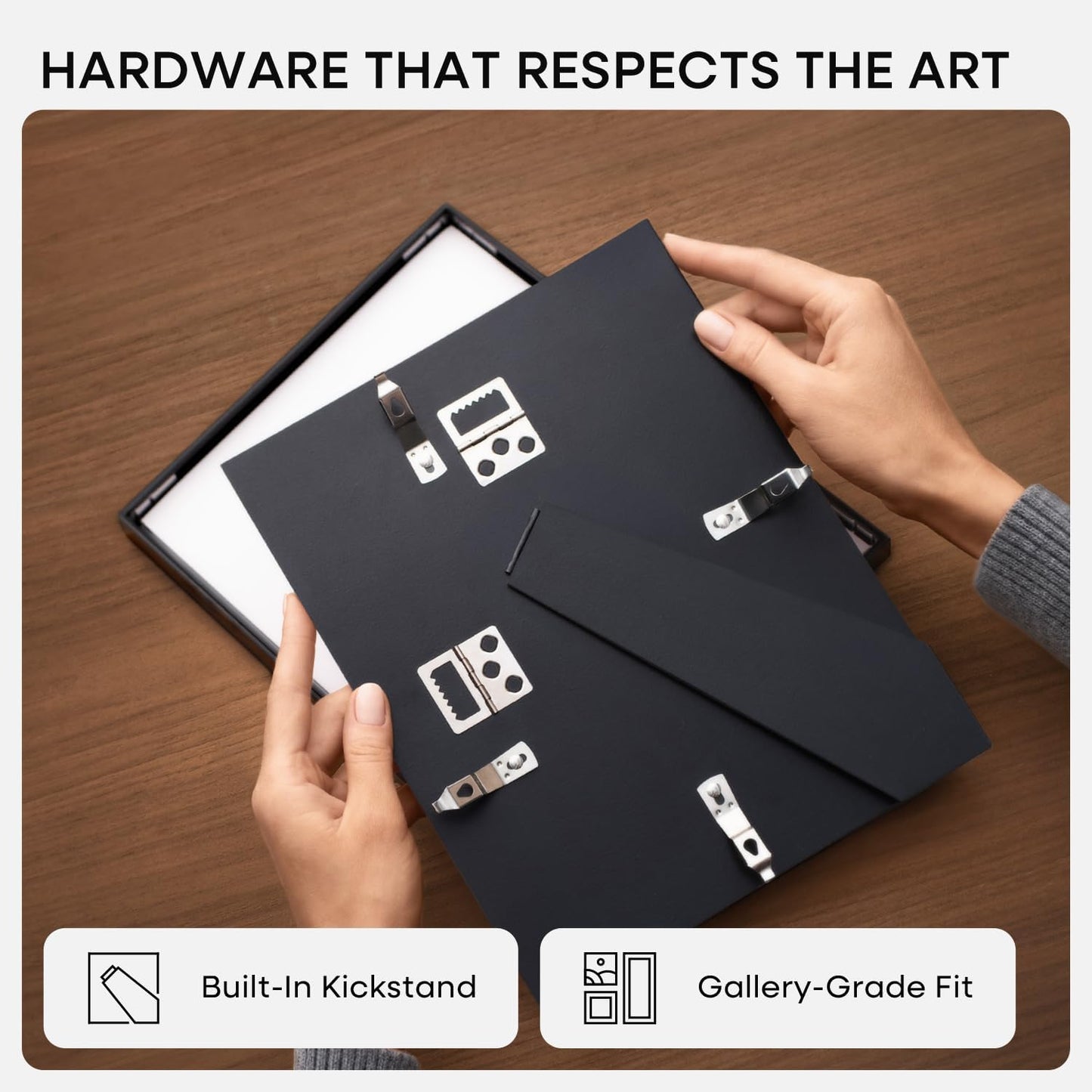 Homeforia 8x12 Picture Frame Black, High End Metal 8 x 12 Poster Frames with Mat 6 by 8 for Photo, 12x8 Frame Matted to 6x8 inch Print, 8by12 Wall or Tabletop Frame, Tempered Glass, Wall Kit, Set of 1