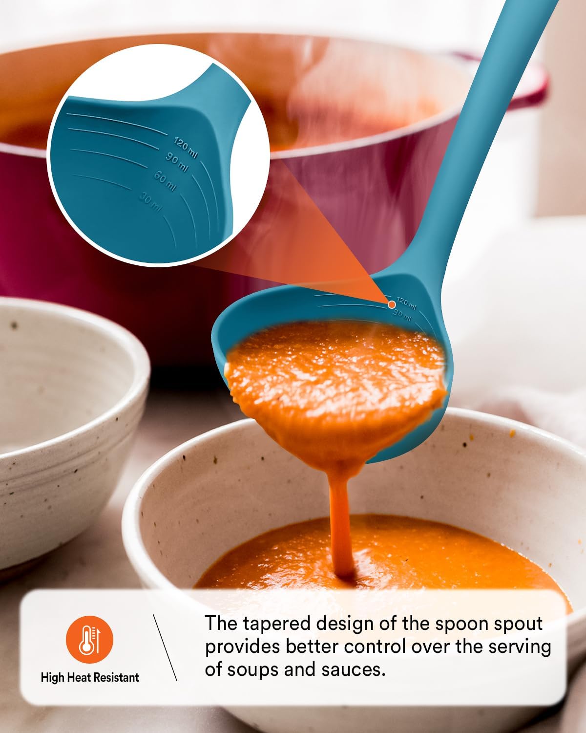 Kitchen Utensils Set, 13PCS Silicone Cooking Utensils, Heat Resistant Kitchen Utensil Spatula Set for Nonstick Cookware, Wooden Handles Kitchen Gadgets Tools Set (BLUE)