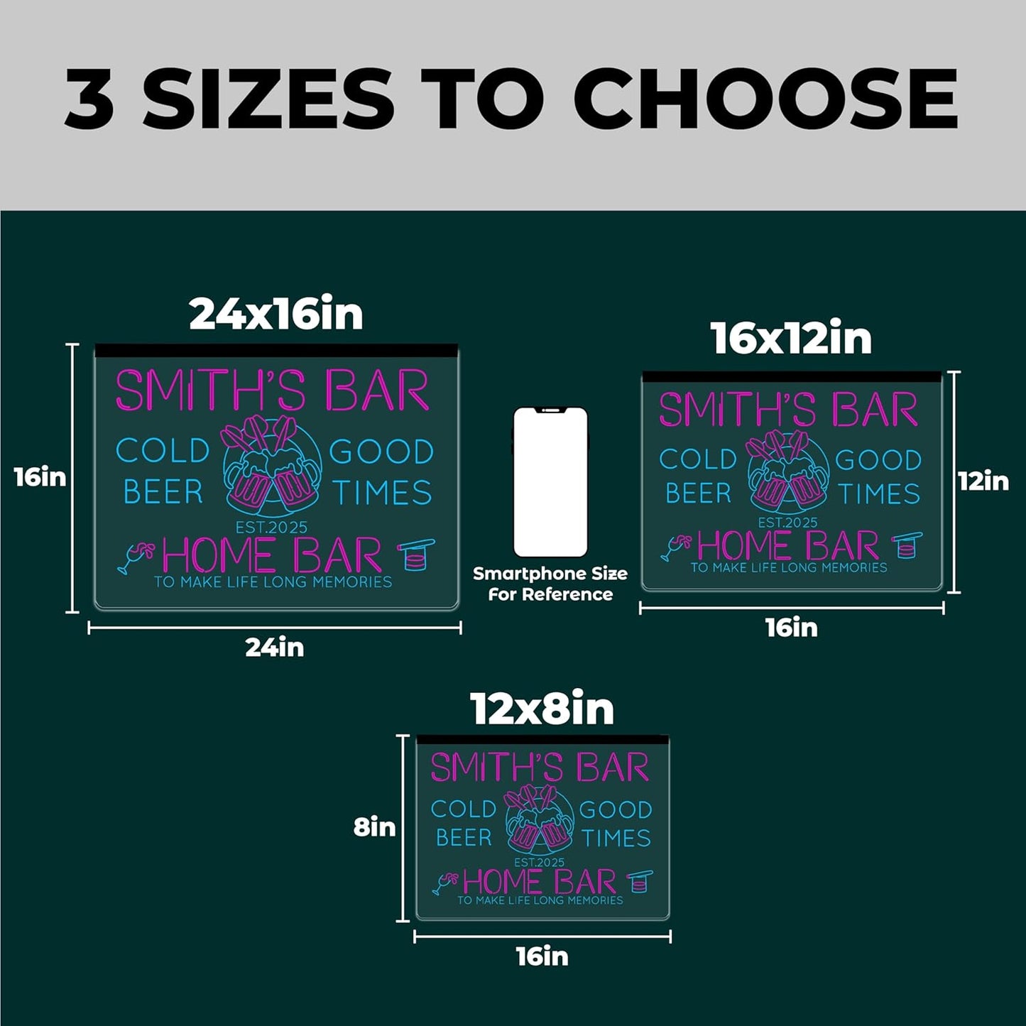 Personalized Irish Pub Signs with Your Name for home wall light up with personalized pub name, man cave accessories, beer themed neon customizable lighted sign