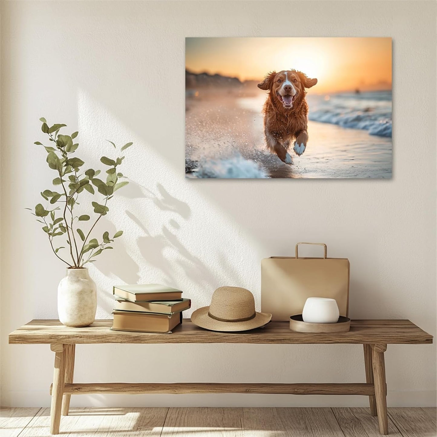 Personalized Photo Canvas Print Wall Art Custom Canvas Prints with Your Photo Customized Canvas Picture Frame Gifts for Pet Baby Family Mom Dad Men Women Couple Boyfriend Girlfriend