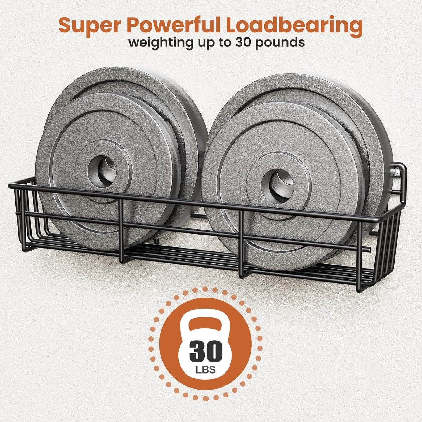 Spice Rack Organizer Wall Mount, Hanging Spice Pantry Storage Shelf Organization, 4 Pack Space Saving Seasoning Organizer for Kitchen Cabinet, Door or Bathroom, Black