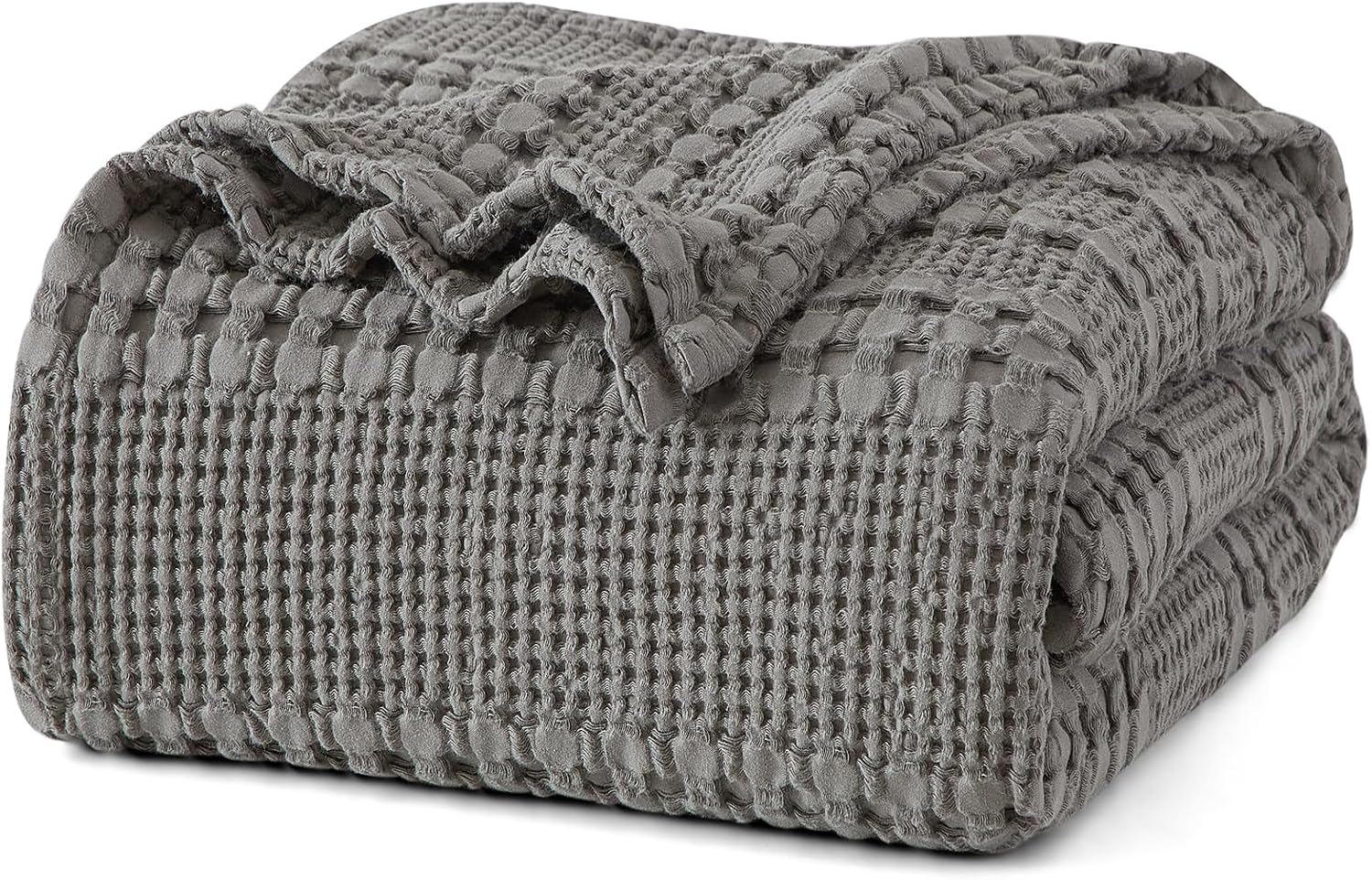 Phf 100 Cotton Waffle Weave Blanket Twin Size Soft Lightweight Breat 
