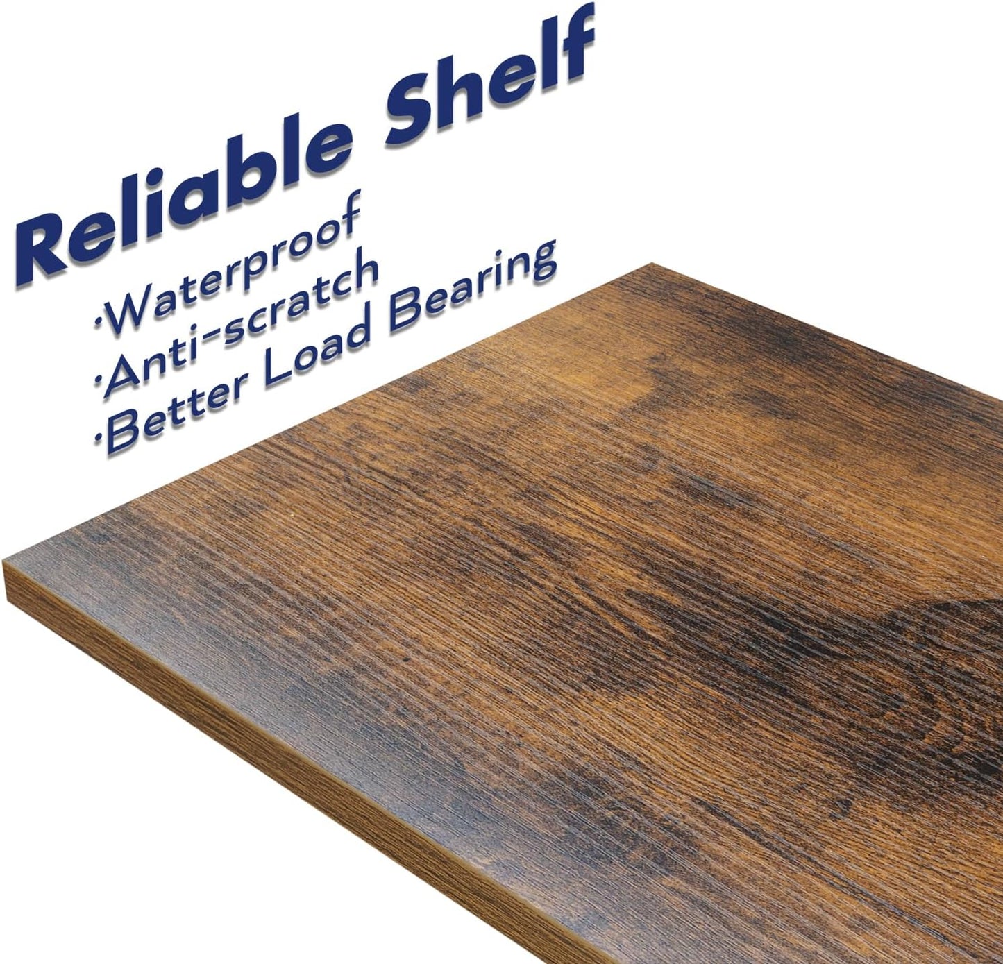 NUMENN Narrow Bookshelf, 5 Tier Bookshelves, Home Office Bookcase Shelf Storage Organizer, Free Standing Storage Shelving Unit for Bedroom, Living Room and Home Office, Vintage