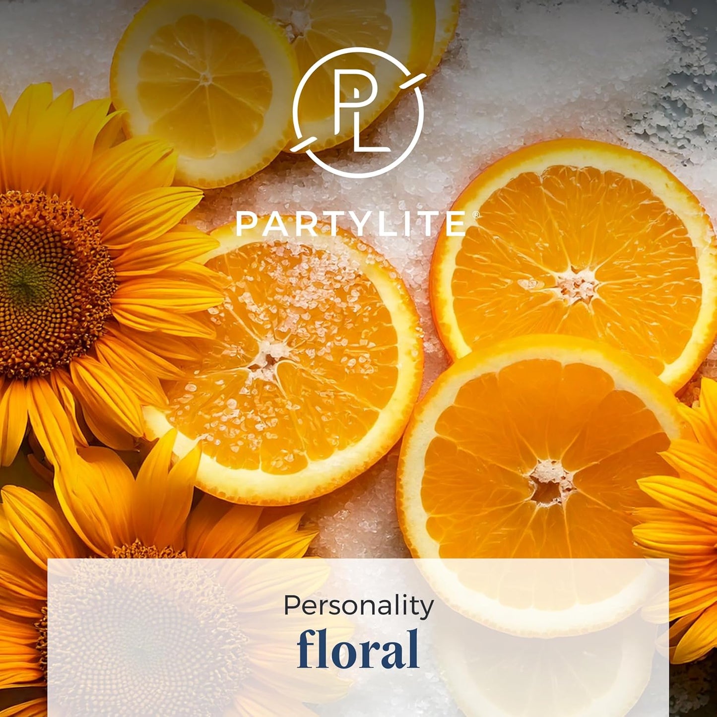 PartyLite 3-Wick Jar Candle, Highly Fragranced Clean Burning Glass Candle, 25-45 Hours Burn Time (Sunflower Kisses)