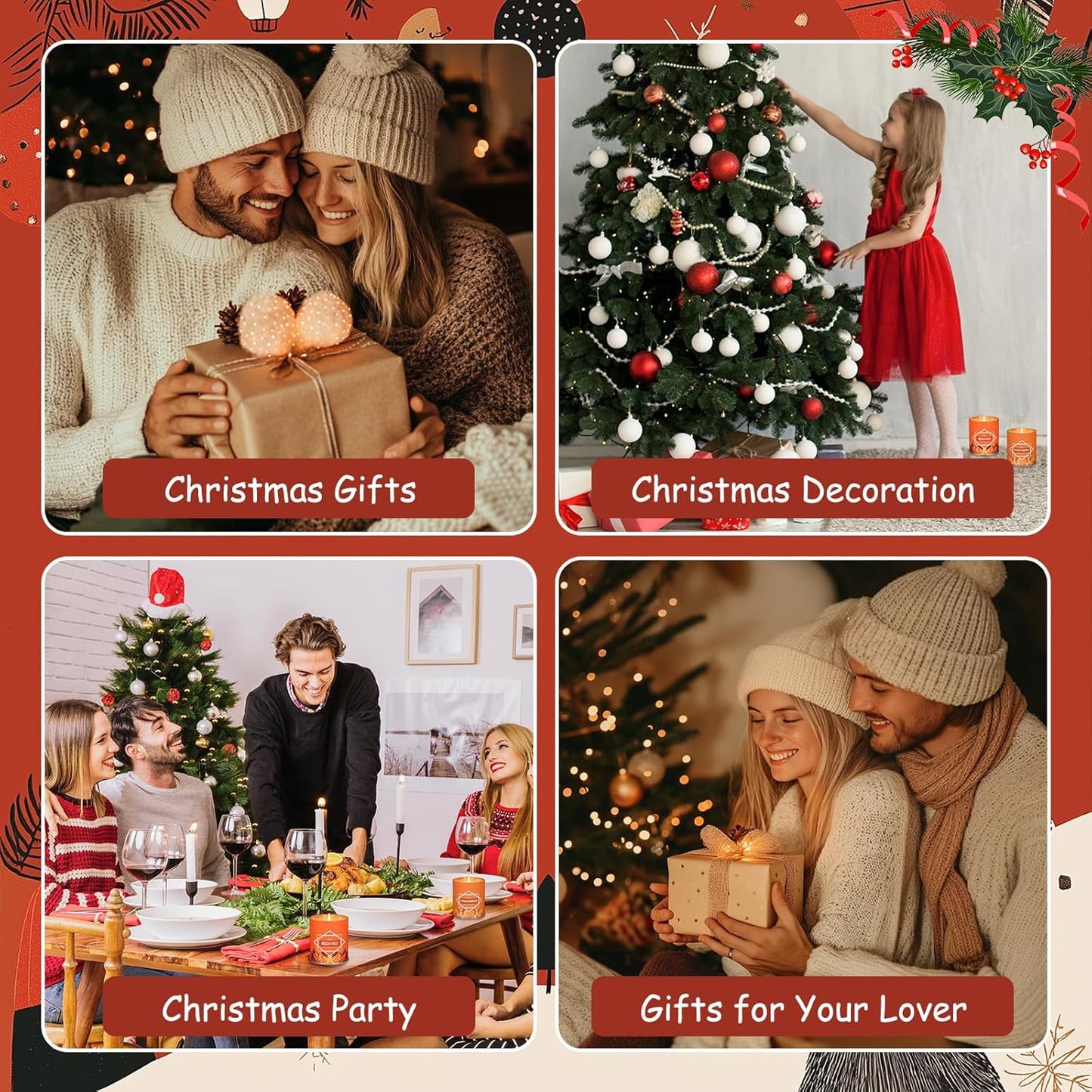 Pumpkin Spice Fall Scented Candle β 9 oz Soy Wax in Travel-Friendly Reusable Tin, Non-Toxic & Clean Burning, 50-Hour Burn β Cozy Autumn Fragrance, Holiday Gift & Fall Decor for Women & Men