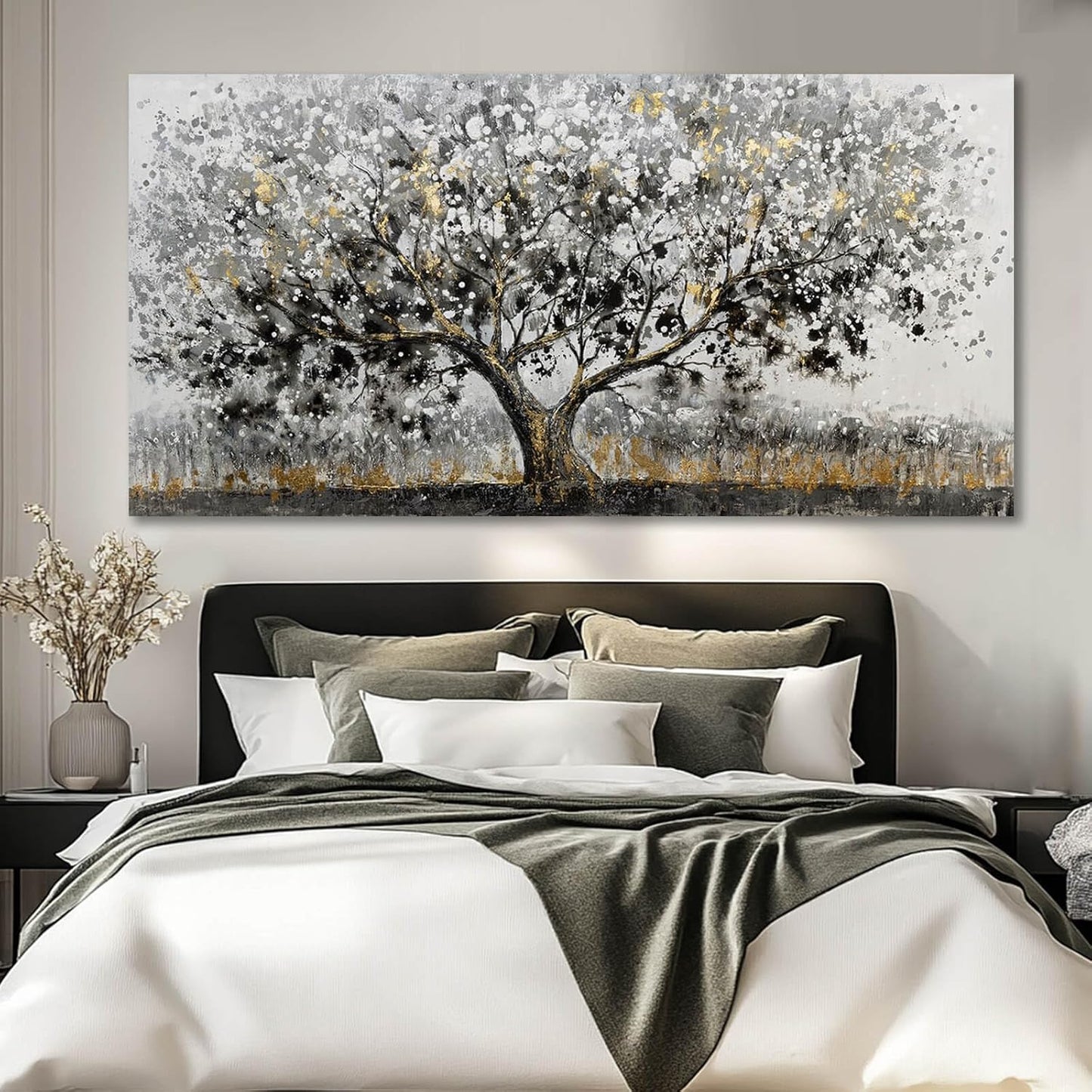 SDYA Tree Prints for Wall Decor Gold Large Paintings Vintage Home Decor 29"x58" Kitchen Pictures for Wall Artwork for Living Room