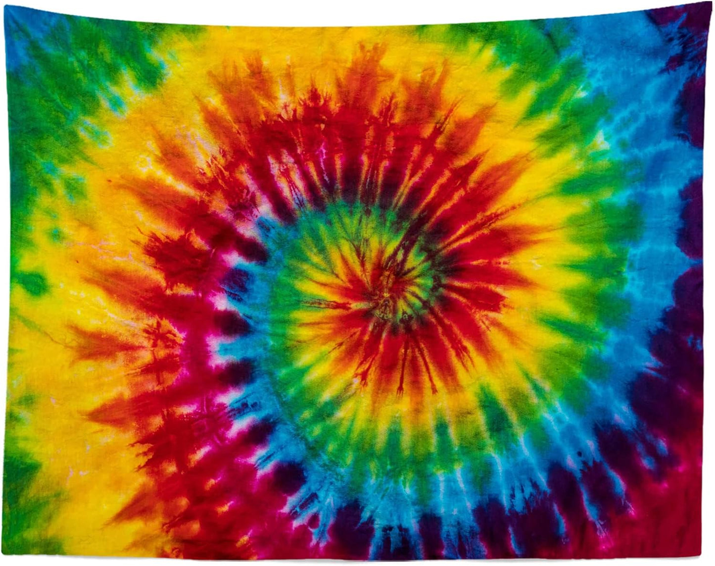 Loccor 15x10ft Tie Dye Tapestry Colorful Red Blue Yellow Green Orange Purple Retro Abstract Psychedelic Swirl Wall Hanging for Living Room Bedroom Dorm Home Decor (Pattern Painted on Polyester Fabric)