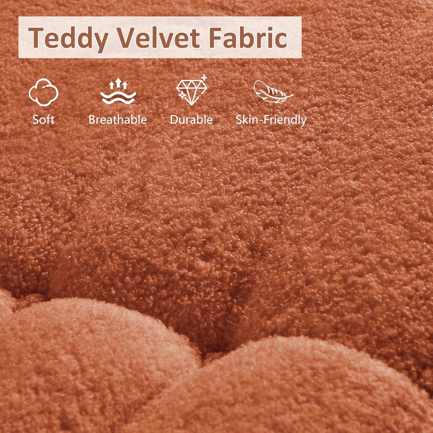 Bean Bag Chairs for Adults Giant Bean Bag Chair, 2 Seater with Memory Foam Filled Fireside Chair, Lazy Sofa Lounge Floor Sofa for Living Room, Bedroom, Office, No Assembly Required. (Orange)