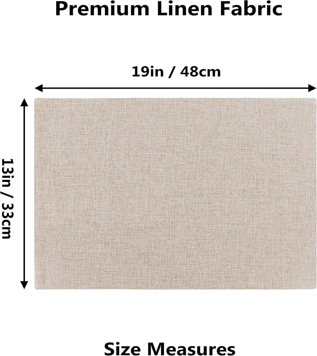 Home Brilliant Placemats Set of 4 Heat Resistant Dining Table Place Mats Plate Mat Cloth Placemats Spring Kitchen Table Mats Indoor Outdoor Dinner, Light Linen