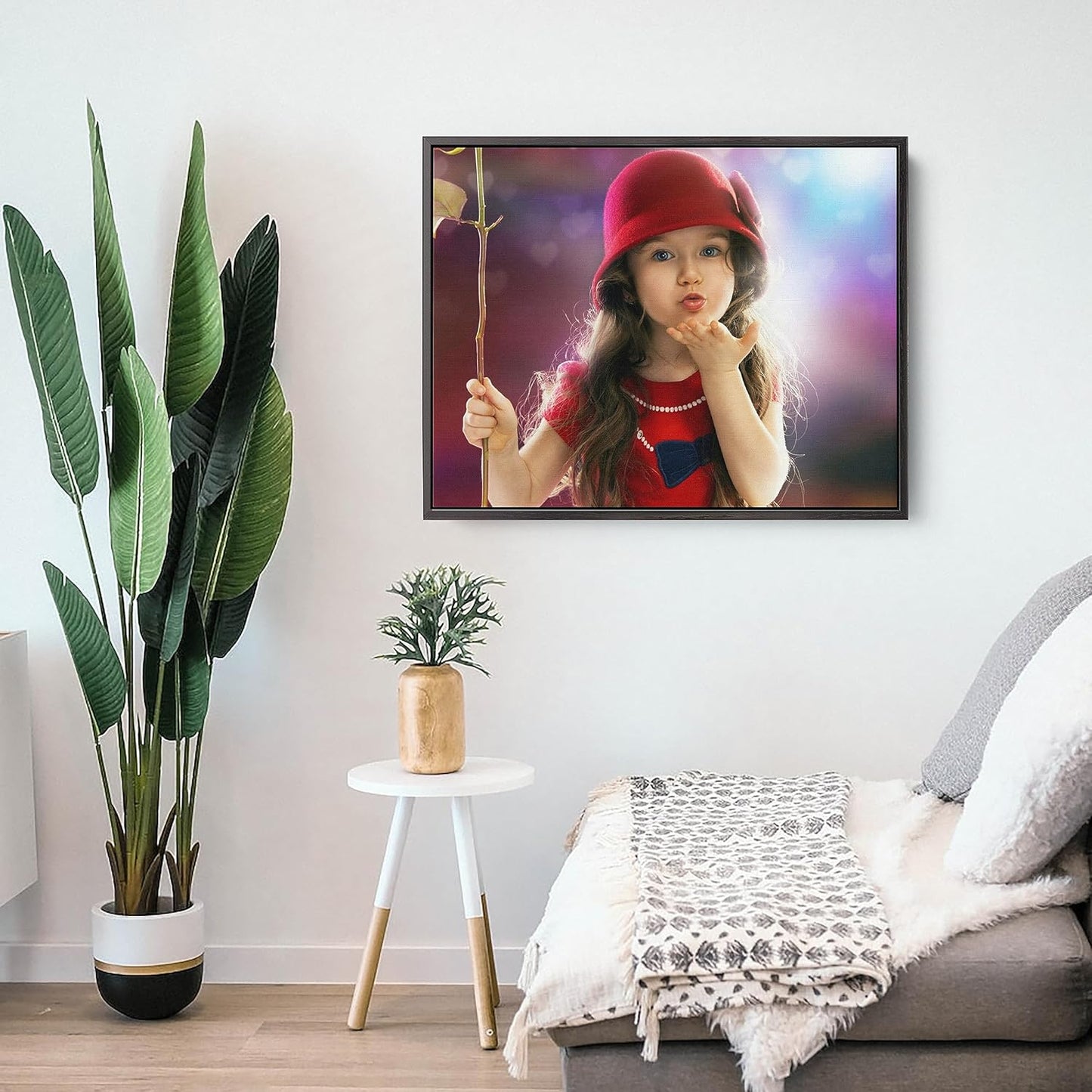Personalized Custom Canvas Prints: Photo On Canvas (Black, 11x14) Transform Your Photos into Stunning Framed Wall Art Digitally Printed Photo To Canvas Ideal for Home Decor, Gifts Keepsakes.