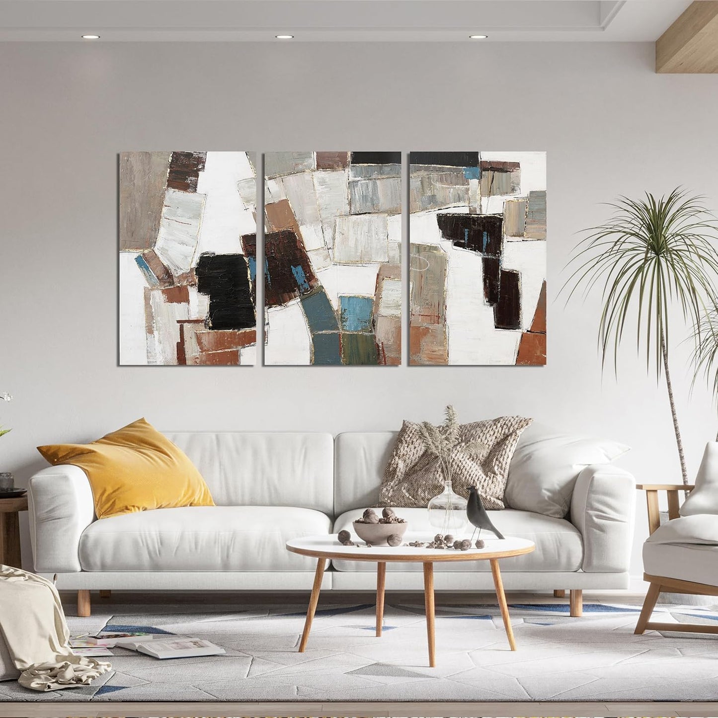 Canvas Wall Art Decor Large Wall Art Pictures for Living Room Abstract Colorful Wall Art Decor Artwork for Walls Abstract Canvas Art Wall Decor Art Work For Room Office Home Wall Decor 24" X 36" *3pcs