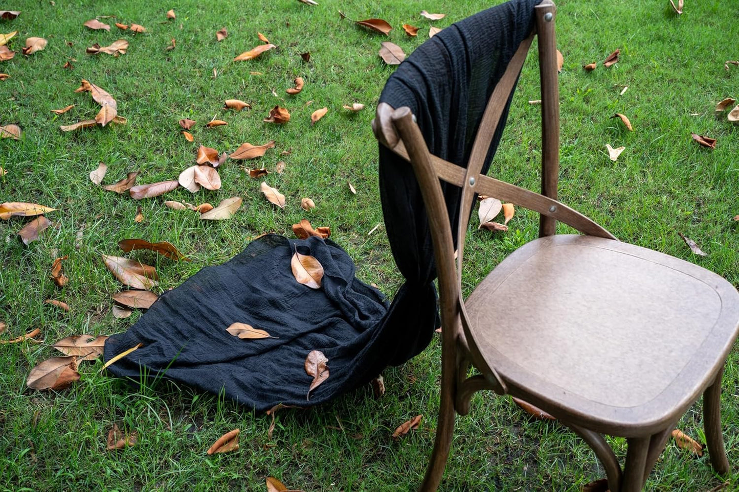 Black Table Runner Cheesecloth Gauze Rustic Premium Cotton Cheese Cloth Table Runner 120 Inch 10 FT for Wedding Bridal Baby Shower Long Sheer Boho Home Decorations