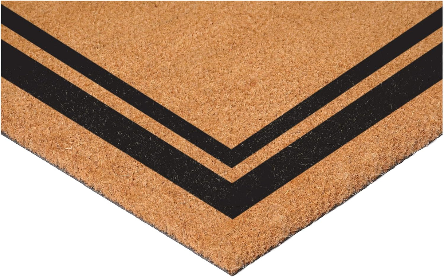 Calloway Mills 152962448 Black Border 24" x 48" Monogram Doormat (Letter K)