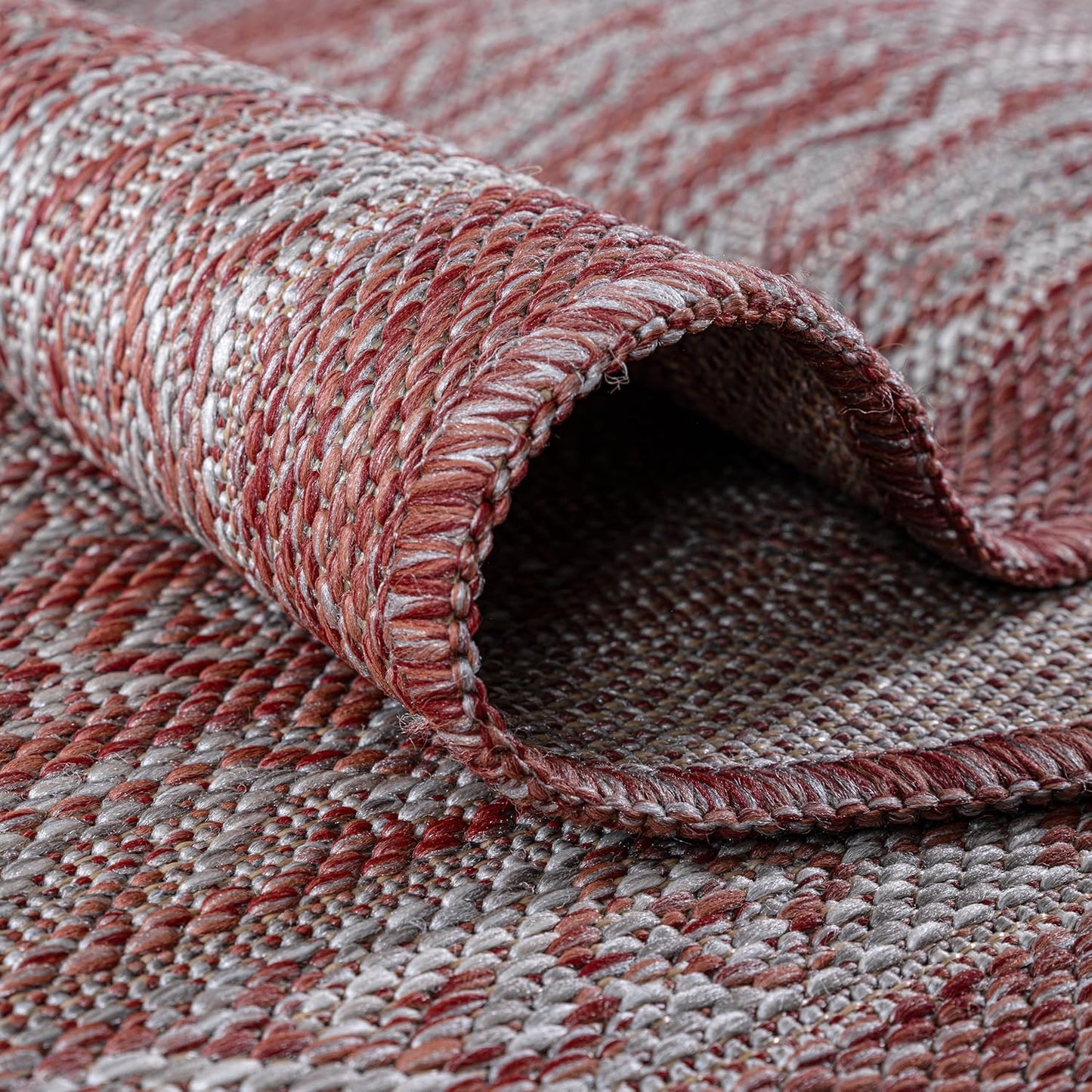 Keen Home Design Terrace Outdoor Round Rug - 5ft Round Washable Indoor/Outdoor Rug for Patio, Kitchen, Balcony, Beach, Garden, Deck and Porch, Size: 5'3" Round