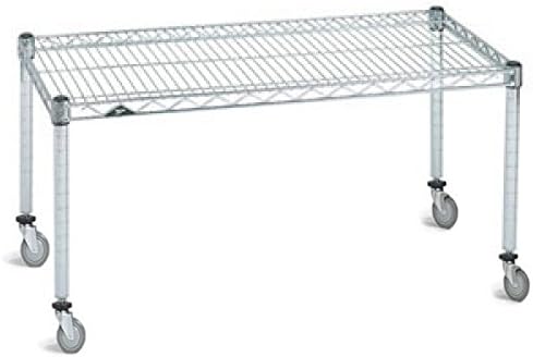 Omega Products Corporation 24" Deep x 54" Wide x 20" High Chrome Mobile Dunnage Rack