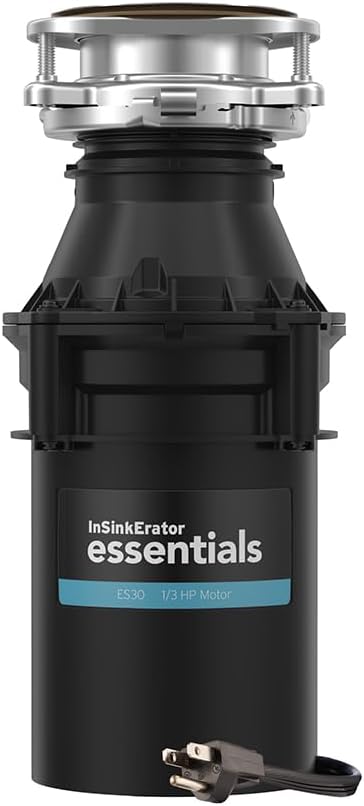 InSinkErator ES30 W/C 1/3 HP Motor Continuous Feed Kitchen Garbage Disposal with Power Cord