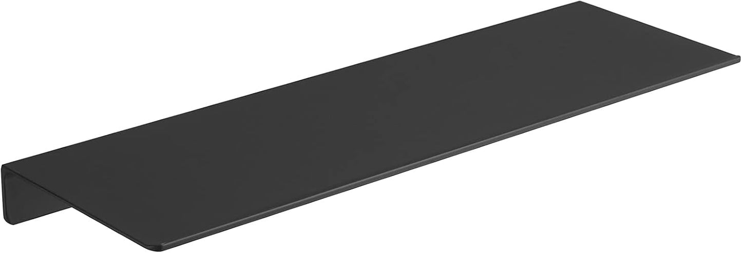 JOOM Metal Wall Shelf, Black Floating Shelf, Small Bathroom Shelf, 16" Display Shelves for Wall Storage (Black, 16 in)
