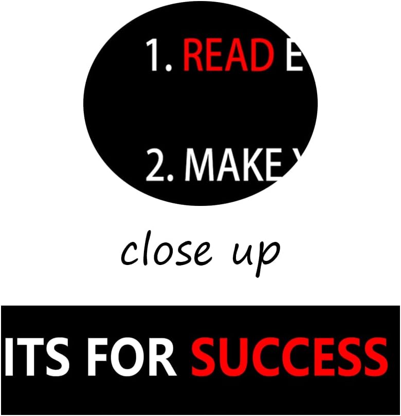 WYJZDZQ8 7 Habits For Success Inspirational Canvas Wall Art Motivational Poster Painting Prints Pictures Inspiring Office Decor Artwork Living Room Gym Decoration Framed Ready to Hang [24''W X 36''H]