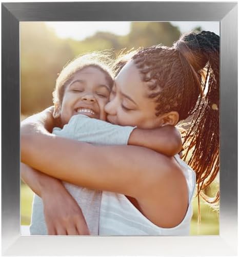BuildASign Custom Canvas Prints with Your Photos – Personalized Picture To Canvas Wall Art, Perfect for Home Decor, Gifts & Keepsakes, Ready to Hang (8" L x 8" W x .75”D, Metallic Silver)