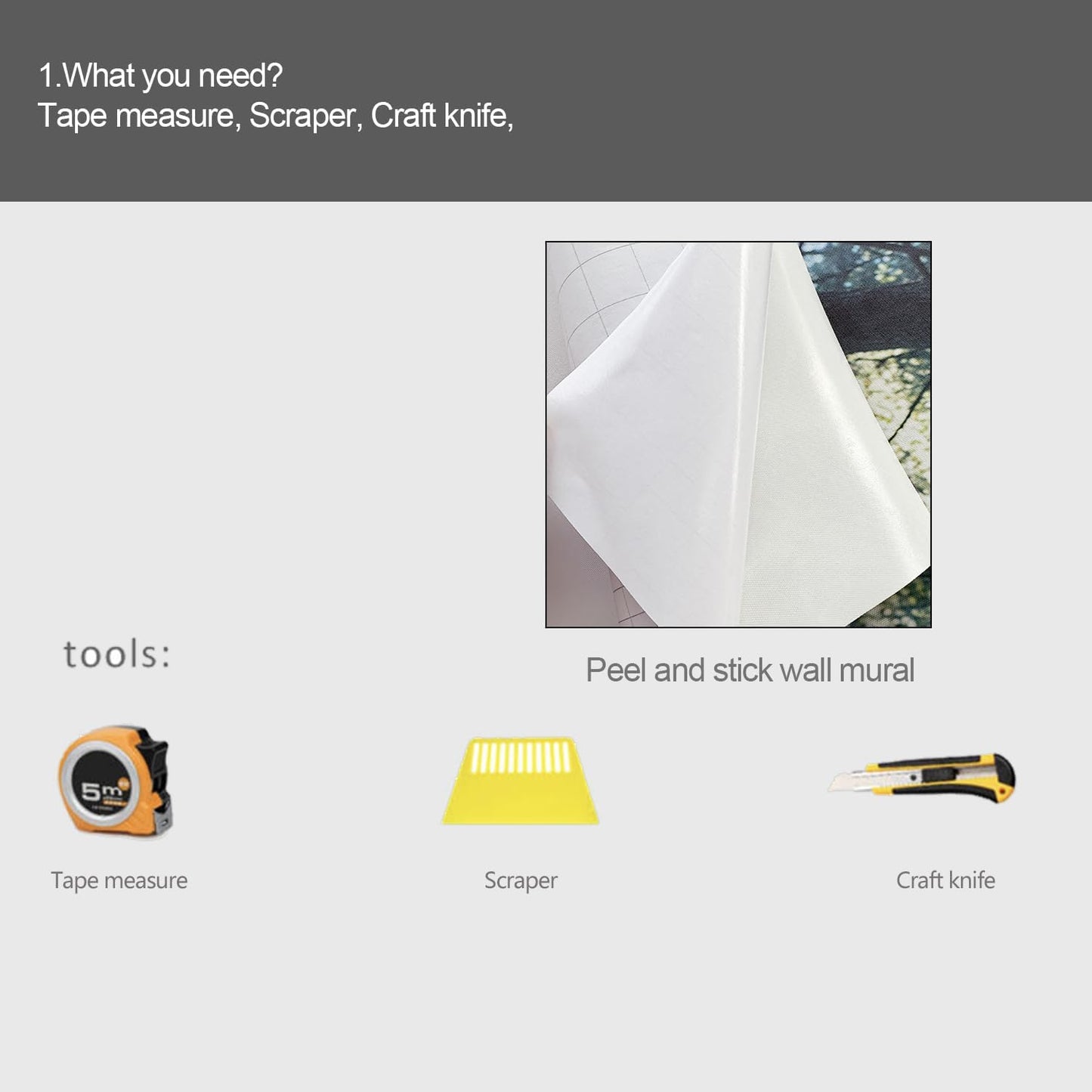 Floral Wall murals Peel and Stick Flowers Wallpaper for Bedroom Living Room - 58"x86"