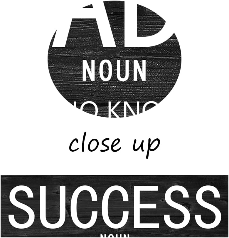 WYJZDZQ8 Success Leader Persistence Inspirational Poster Motivational Wall Art Motivation Canvas Prints Artwork for Office Modern Home Decor Painting Stretched and Framed Ready to Hang [12''Wx 18''H]