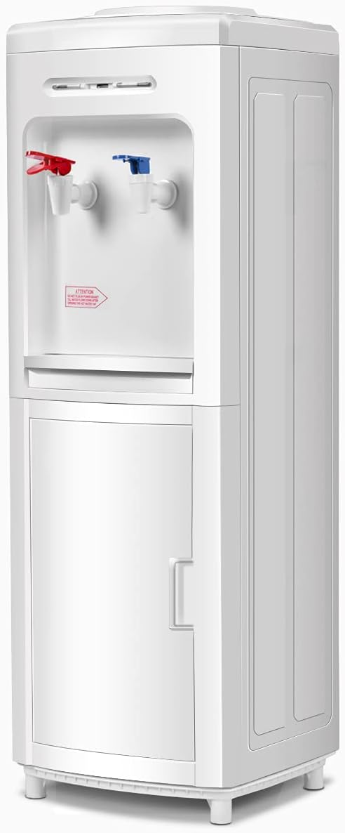 SAFEPLUS Top Loading Water Cooler Dispenser, Hot & Cold Freestanding Water Cooler Holds 5 Gallon Bottles Perfect for Home Office School UL & Energy-Saving Approved