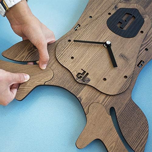 Stephanie Imports Modern Minimalist Reindeer Light Wall Clock