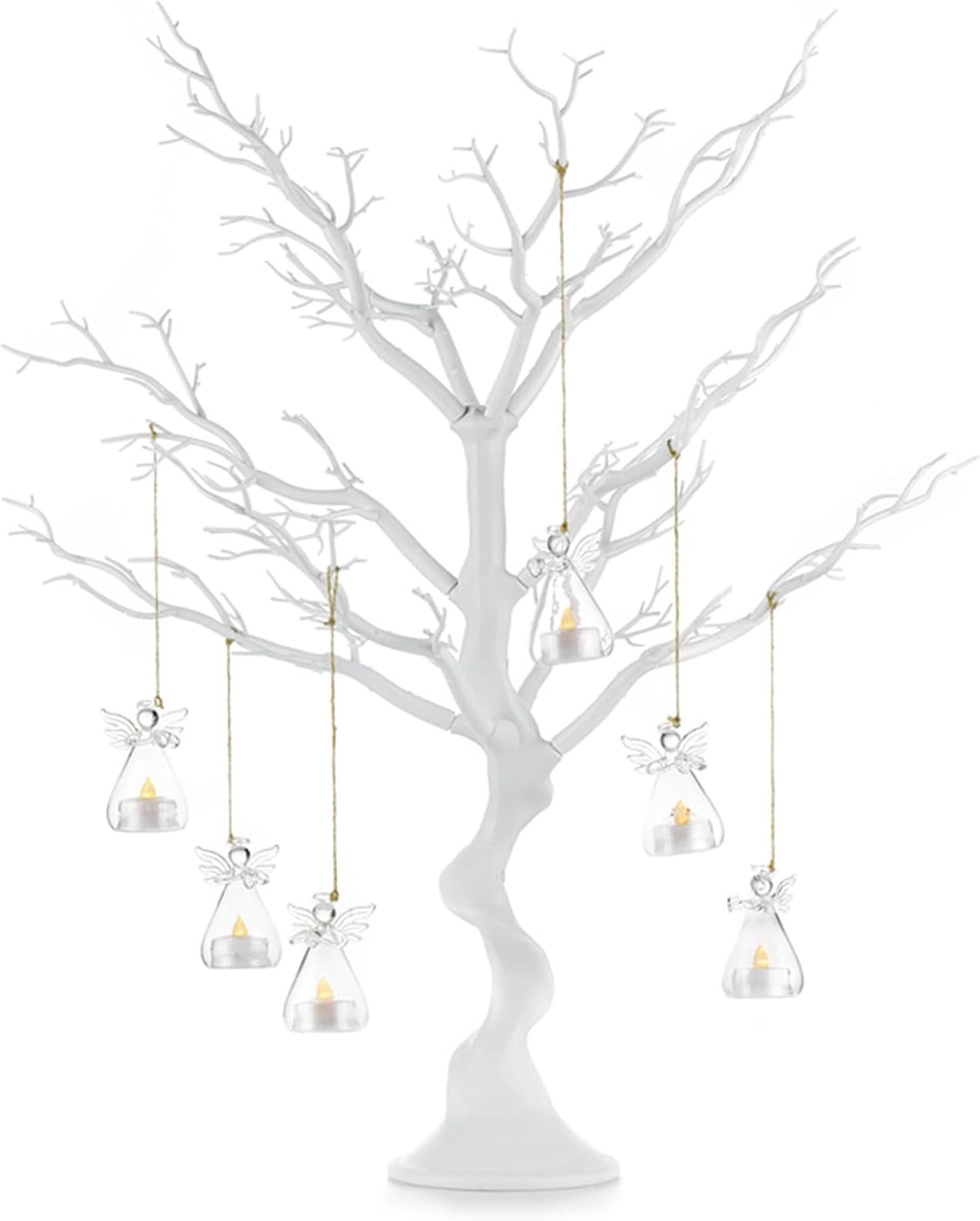 NUPTIO Artificial Tree Centerpiece, 30 inches White, Manzanita Tree Decorative Branch for Weddings, Tabletop Decoration, Ornament Display