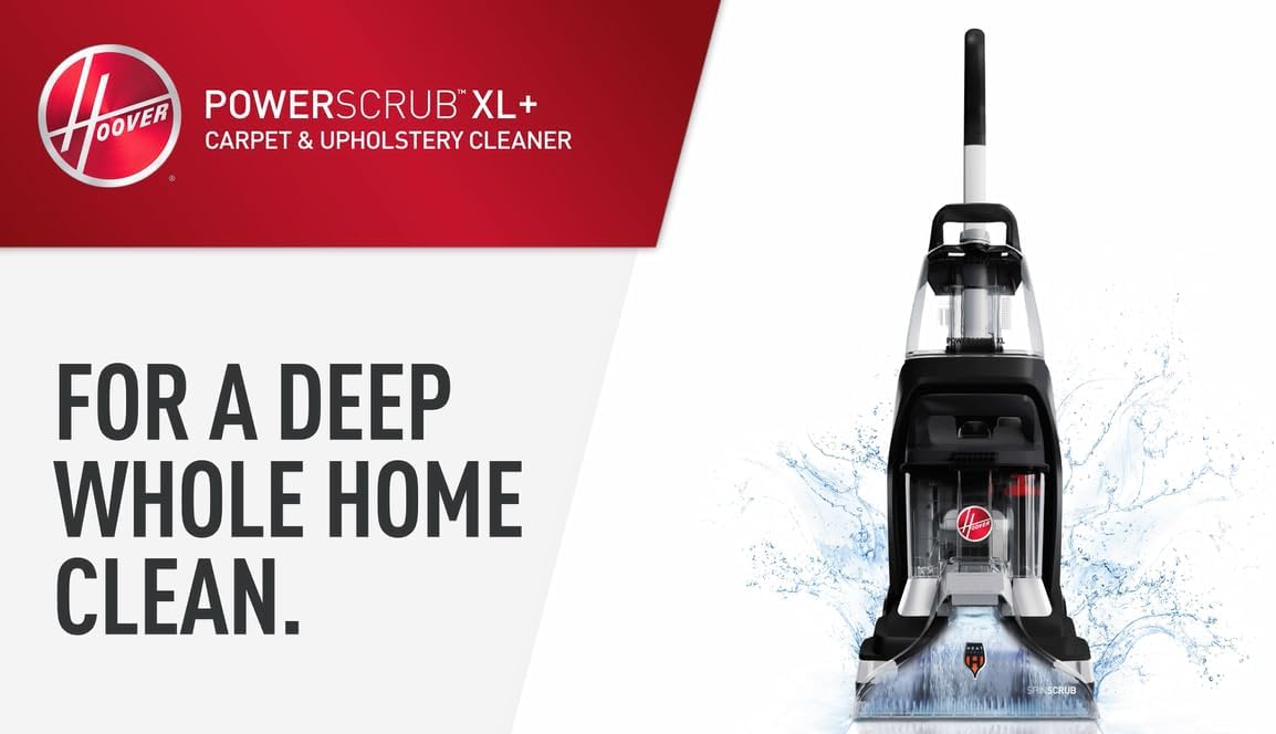 Hoover PowerScrub XL Pet Carpet Cleaner Machine for Carpet and Upholstery, Deep Cleaning Carpet Shampooer Machine with Multi-Purpose Tools, Powerful Suction, Pair with Hoover Carpet Cleaner Solution