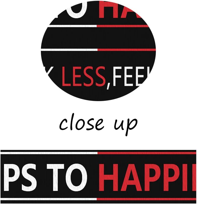 Motivational Wall Art for Office Steps For Happiness Inspirational Positive Poster Inspiring Canvas Painting Prints Wall Pictures for Living Room Home Decor Framed Artwork [24''W x 36''H]