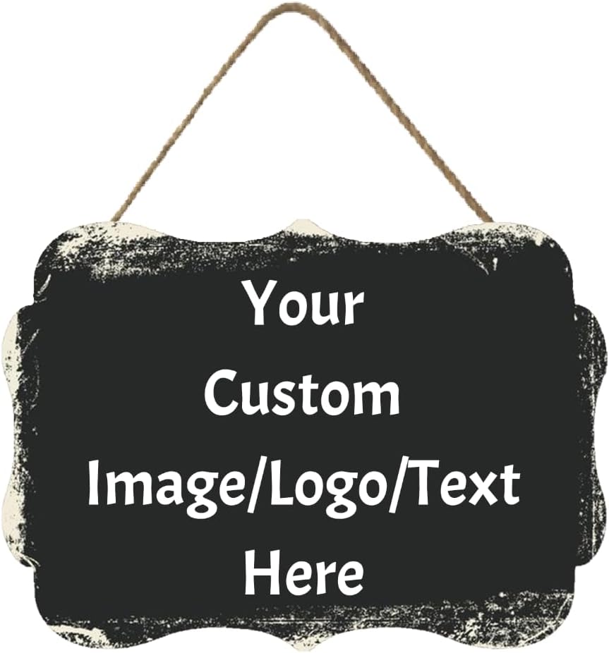 Personalized Custom Wooden Signs with Any Text Name for Home Door Man Cave Bar Family Farmhouse Decorative Home Kitchen Rustic Wall Decor