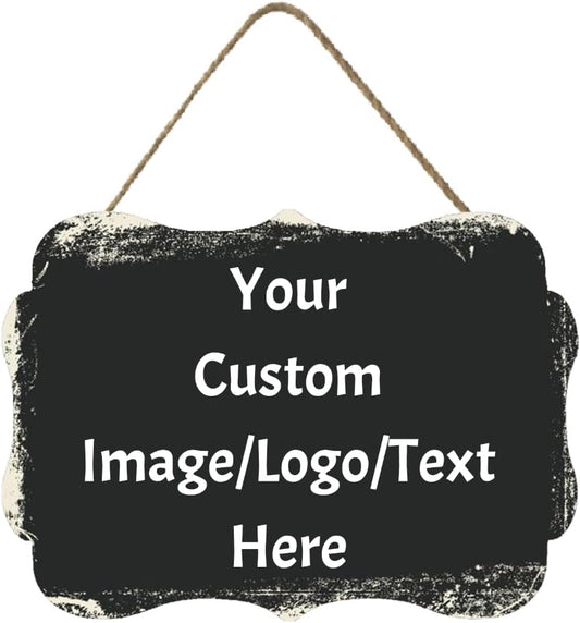 Personalized Custom Wooden Signs with Any Text Name for Home Door Man Cave Bar Family Farmhouse Decorative Home Kitchen Rustic Wall Decor