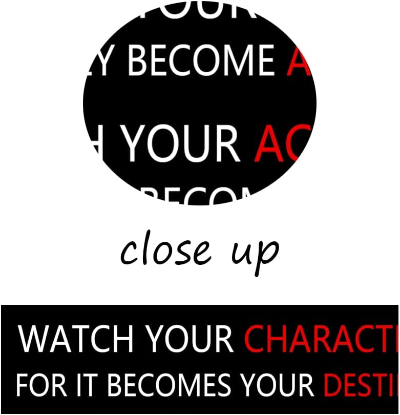 Watch Your Thoughts Inspirational Wall Art for Office Classroom Motivational Canvas Painting Inspiring Quotes Posters Prints Artwork Living Room Home Decor Framed Ready to Hang [18''W x 24''H]