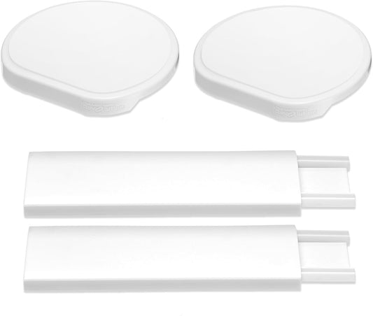 Expansion Pack - White - 2 Straight Tracks and 2 Trays. Does not Work Without the Lazy Susan Revolution Full Set (Sold Separately).