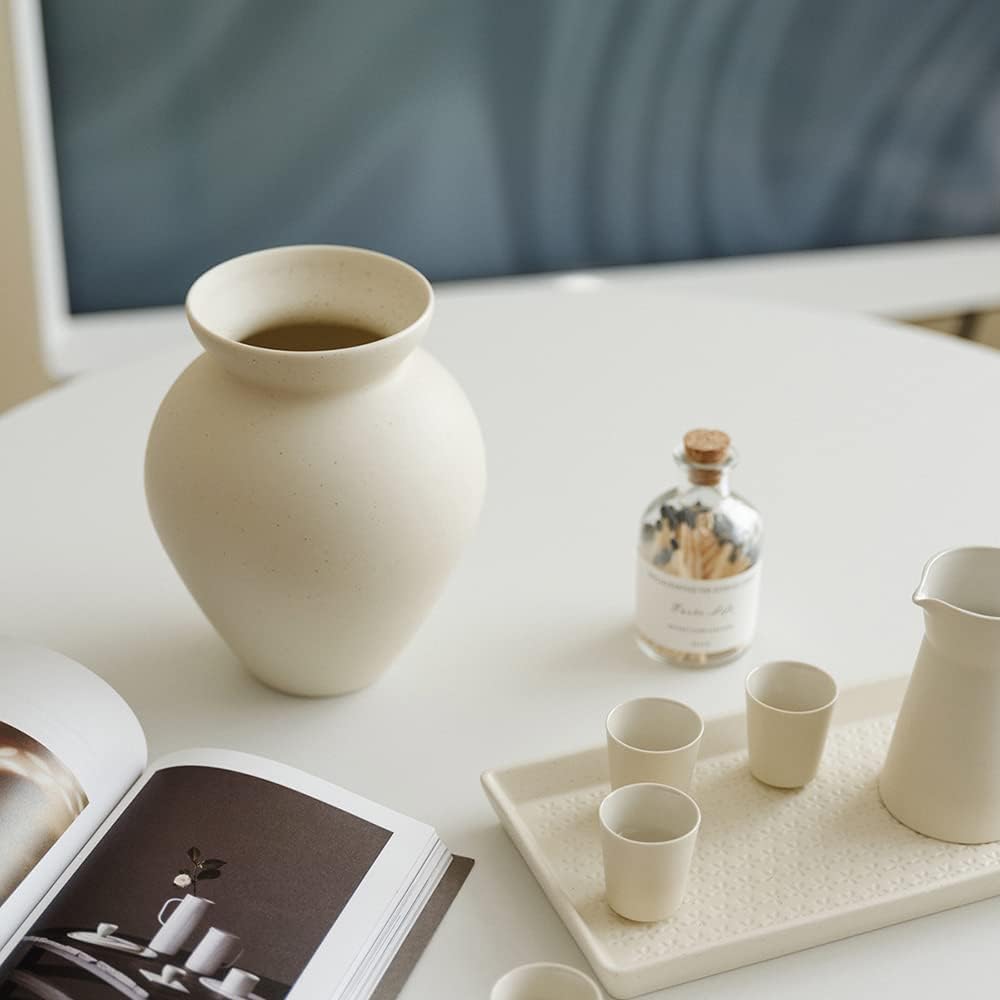 Retro Flower Vase, Crock Milk Can Shape, Flower Arrangement, Nordic Ornament Living Room Decoration