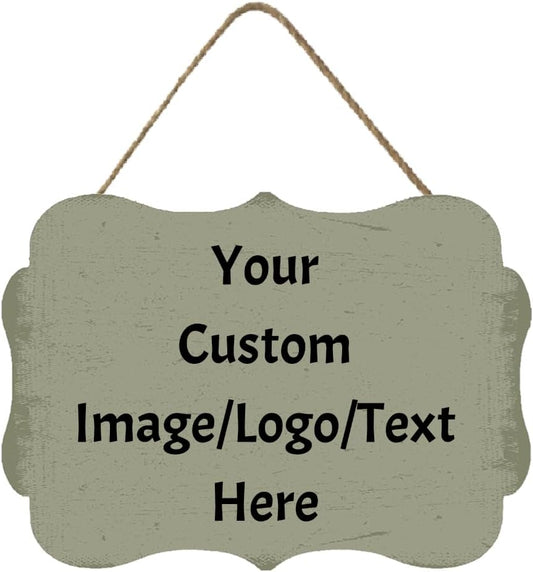 Personalized Custom Wooden Signs with Any Text Name for Home Door Man Cave Bar Family Farmhouse Decorative Home Kitchen Rustic Wall Decor