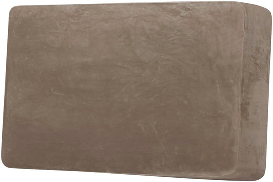 H.VERSAILTEX Velvet Stretch Individual Cushion Cover Plush Cushion Slipcover for Loveseat Sofa Furniture Protector Seat Cushion Sofa Cover (1 Piece Loveseat Cushion Cover, Mocha)