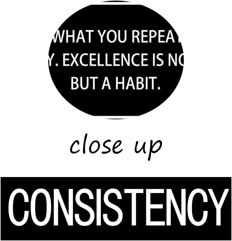 Motivational Consistency Noun Canvas Wall Art for Office Inspirational Poster Print Artwork Painting Picture for Framed Home Decoration Living Room Ready to Hang [30''W X 40''H]