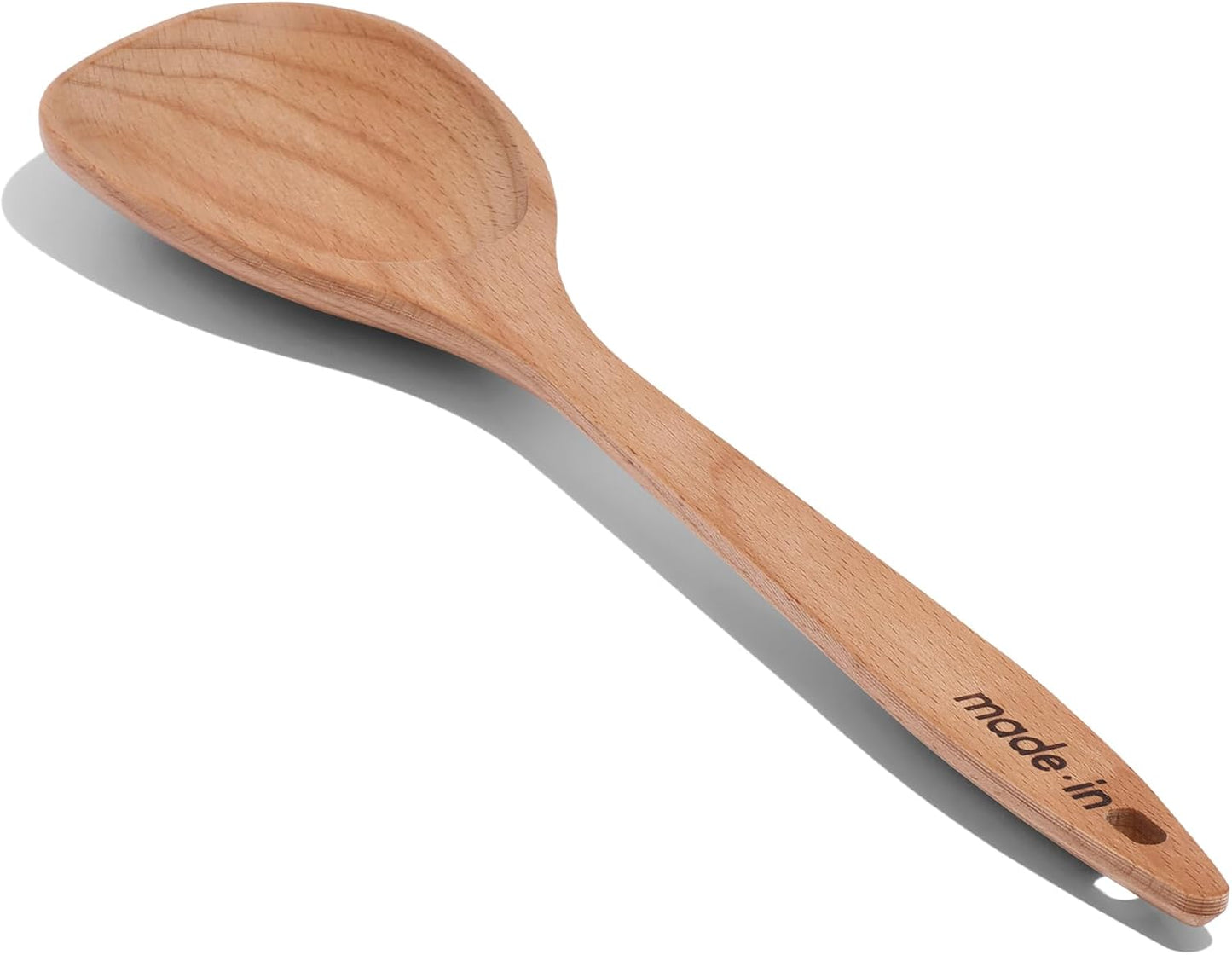 Made In Cookware - Wooden Spoon - Handcrafted for Thorough Mixing and Gentle Cookware Care - Crafted in Hungary